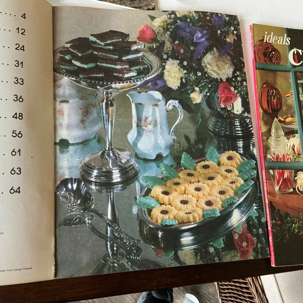 Ideals Vintage Cookbook Lot Christmas Candy Magical Endings Retro Recipes 3pc